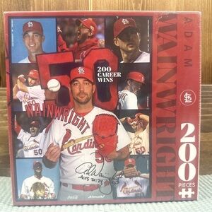 NEW Sealed MLB St Louis Cardinals PUZZLE Adam Wainwright 200 Piece 200 Wins